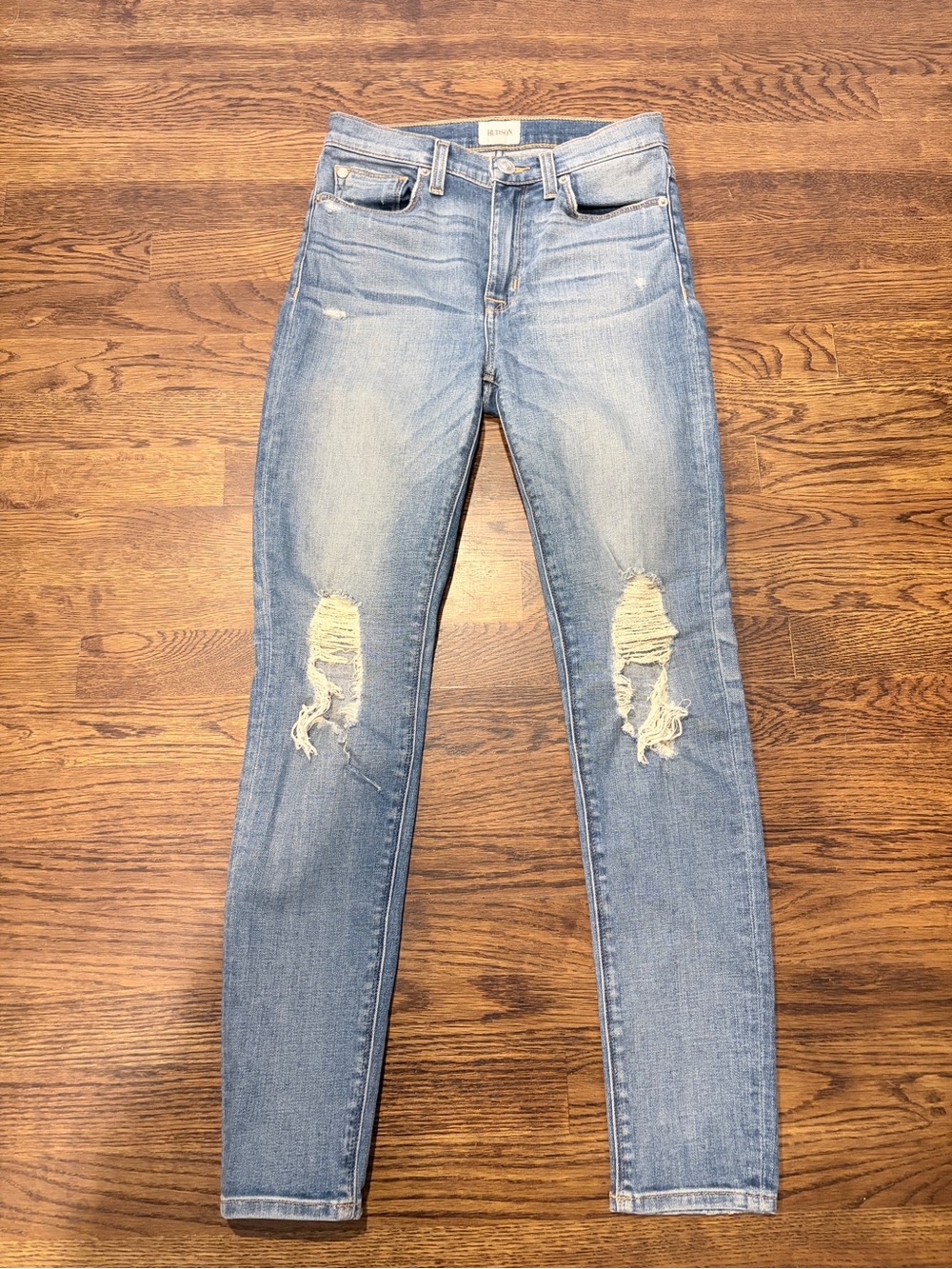Hudson Jeans Light Blue Skinny Distressed Jeans